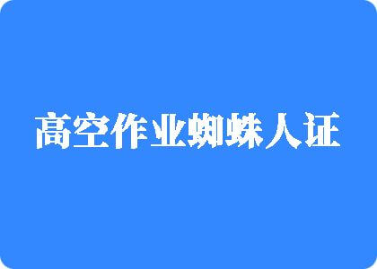 我要操屄操操操高空作业蜘蛛人证